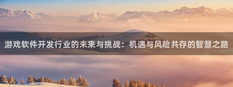 新航娱乐注册平台注册的步骤和注意事项：游戏软件开发行业的未来与挑战：机遇与风险共存的智慧之路